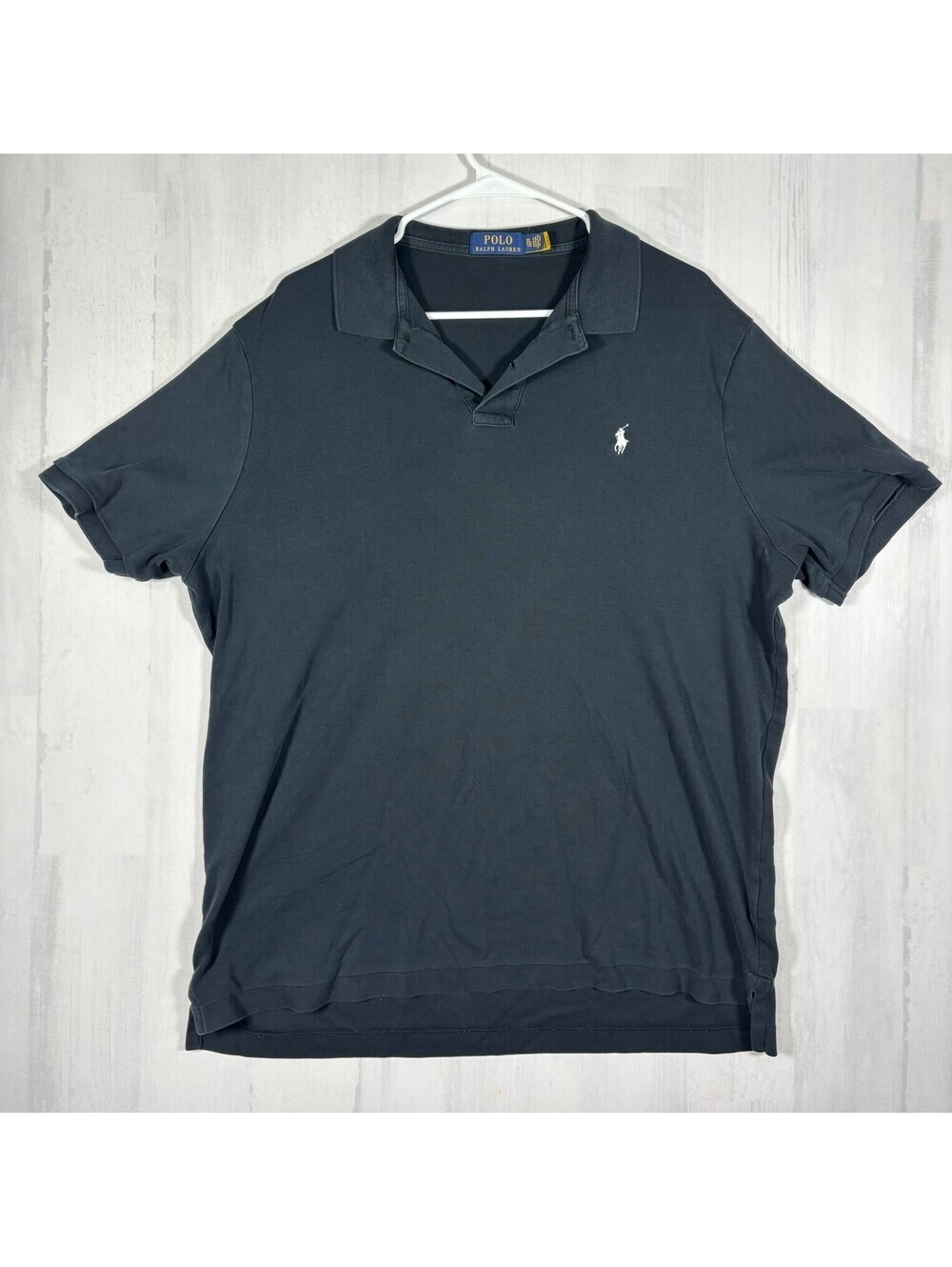 Polo Ralph Lauren Men’s XL Black White Pony Short Sleeve Polo Shirt